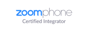 Zoom Phone Certified Integrator logo. 