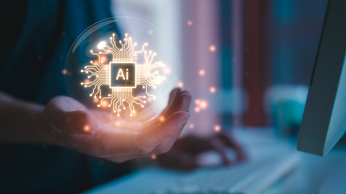 IT security professional monitoring enterprise AI usage, risk, model activity, and spending
